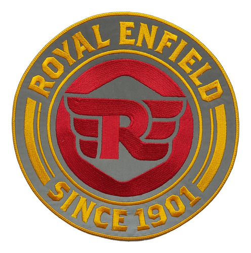 Parche Bordado Royal Enfield Reflectiv Since 1901 Moto Grand