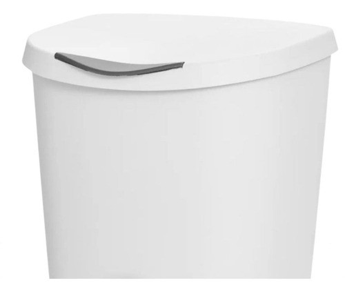 Lixeira De Chao Usual Com Pedal Para Casa Capacidade 7,5l Cor Branco