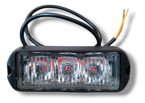 Luces 3 Led Strobo Multifuncional Rojo Codificado 12v Par