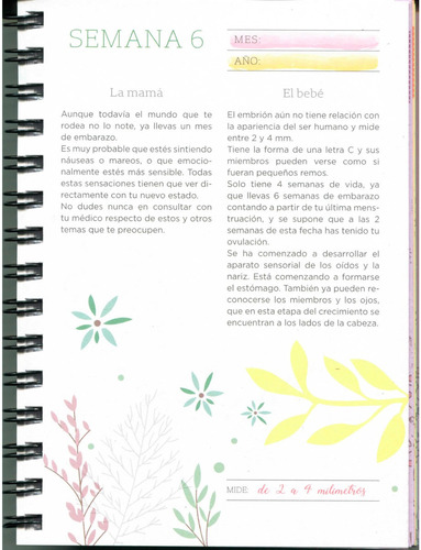Imagen 2 de 4 de Agenda Para La Futura Mama 2020 - Anillada