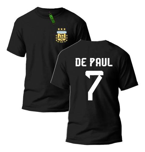 Lum - Remera De Paul Seleccion Argentina 3 Estrellas - Algod