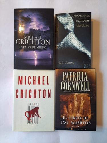 Cincuenta Sombras De Grey, Estado De Miedo , Total 4 Libros