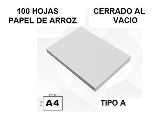 Papel De Arroz 100 Hojas Cerrado Al Vacio