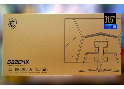 Monitor Gamer Curvo Msi G32c4x Led 32 Full Hd Freesync Negro