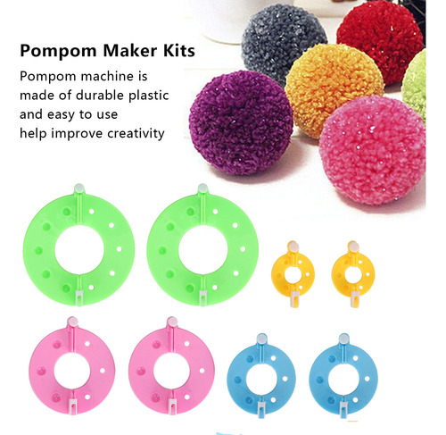 Kits Para Hacer Pompones, Coloridas Bolas De Pelusa, Para Ha