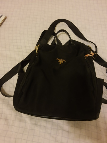 Bolsa/mochila Negra Para Dama