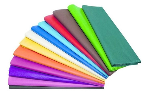 Resma De Papel Seda Colores Variados 100 Pliegos Papelería