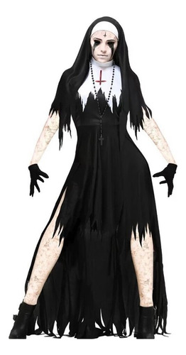 Disfraz De Bruja Vampírica Sangrienta De Terror Para Cosplay