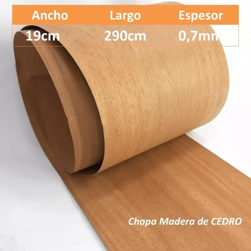 Chapa Madera Cedro Largo De 2.60 A 3m Ver Anchos 1ra Calidad