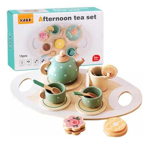 Kit De Cocina Para Niños, Juego De Té De Juguete, 15 Piezas