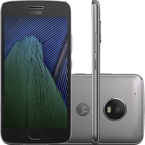 Celular Smartphone Motorola Moto G5 Plus Tv Xt1683 32gb Cinza - Dual Chip