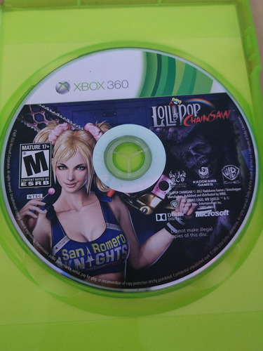 Lollipop Chainsaw Xbox 360 Fisico