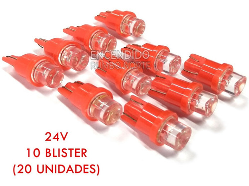 Juego Pack X10 Blister Led 24v Muelita Luz Posicion 20 Unid