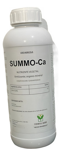 Summo-ca Al 15% 1l, Fertilizante Órgano-mineral De Calcio.