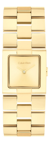 Calvin Klein Reloj Para Mujer 25100089 Meridian Dorado 22mm