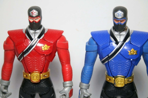 Power Rangers Samurai Vira Cabeça 4 Bonecos Bandai 2010 (Usado)