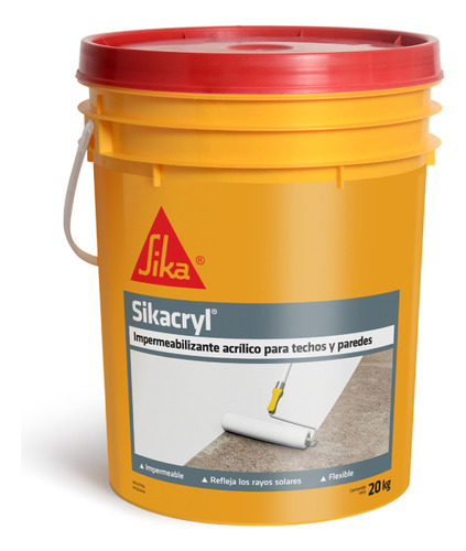 Impermeabilizante Acrílico Sikacryl Sika 20kg