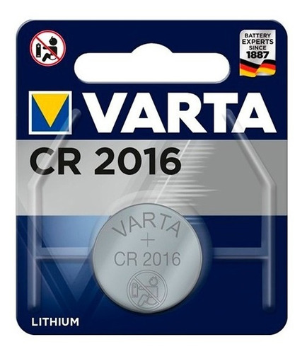 Pila Cr2016 Varta 3v Litio P/ Luces Alarmas