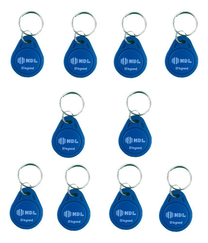 Imagem 1 de 1 de Kit Com 10 Chaveiro Tipo Tag Rfid Hdl Id-3k 125khz
