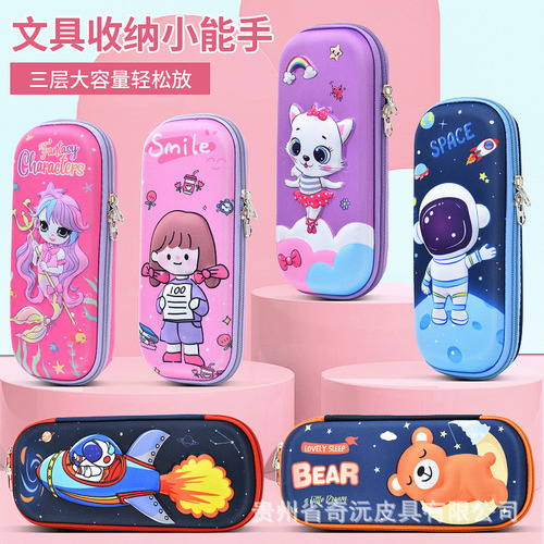 Estuche De Lápices De Dibujos Animados Para Niños Y Alumnos Color Lemon Girl