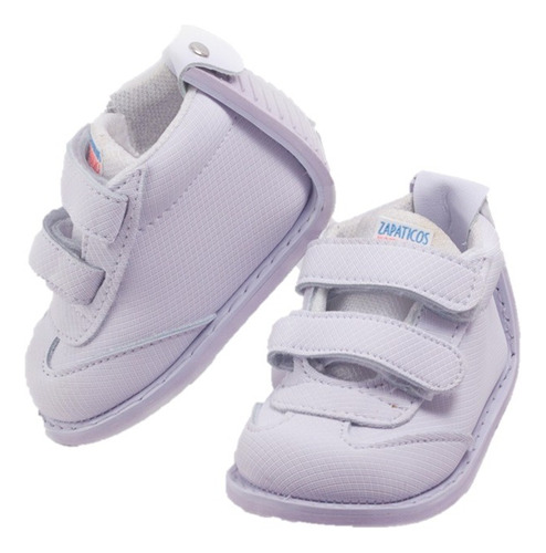 Tenis Bebe Velcro Blanco Niño Niña