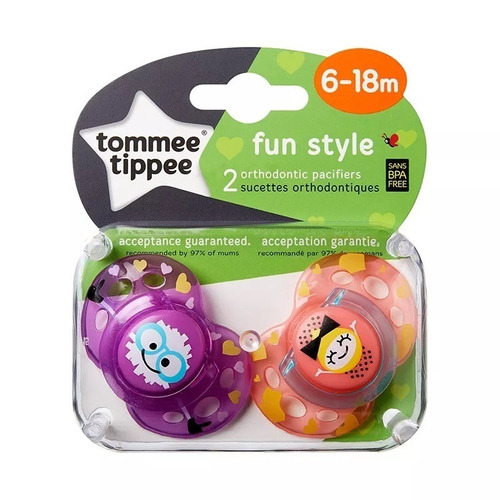 Chupete Silicona X2 6-18m Fun Style Tommee Tippee Babymovil