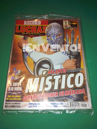 Lucha Libre Revista Record Encelofanada #1 Místico Con Cards