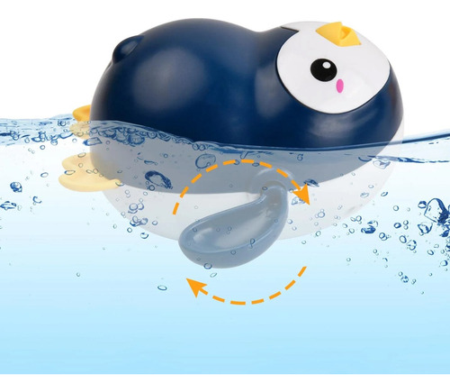 Pinguino Nadador Juguete A Cuerda Ducha Baño Niños Bebes Ax®