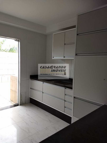 Casa De Condomínio Com 2 Dorms, Mirim, Praia Grande - R$ 661 Mil, Cod: 6077 - V6077