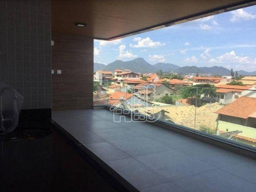 Cobertura Com 4 Dormitórios À Venda, 300 M² Por R$ 2.900.000,00 - Piratininga - Niterói/rj - Co0418