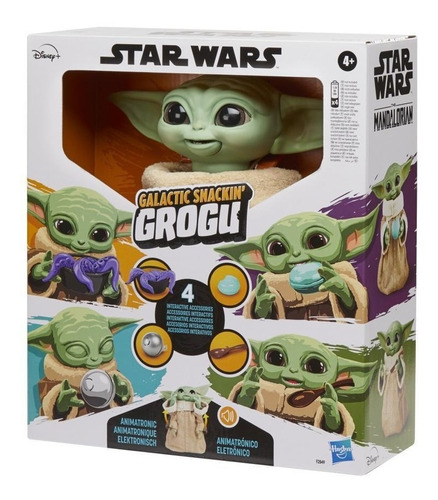Figura Grogu Baby Yoda Star Wars Galactic Snackin The Chill