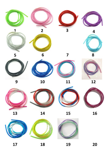 5 Piezas Espiral Protector Cable Usb Colores Metálicos