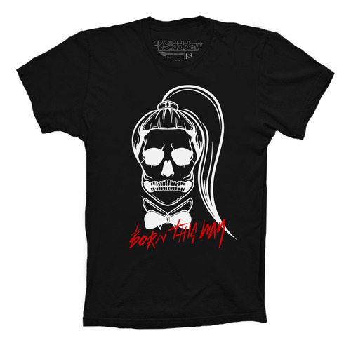 Lady Gaga Playeras Born Skull Born This Way Little Monsters