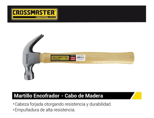 Martillo Galponero Cabo Madera 340 Gramos Crossmaster