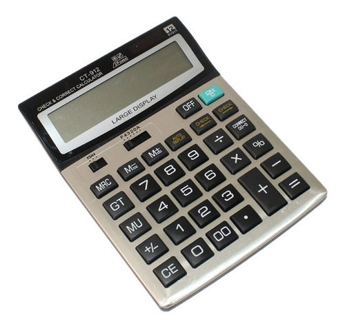 Imagen 1 de 5 de Calculadora Grande De Escritorio 12 Digitos Numeros Grandes