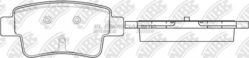 Pastillas De Freno Fiat Punto 1.4 2015 Nibk Trasera