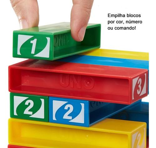 Jogo Uno Stacko Mattel Diversão Em Família Original Envio24h