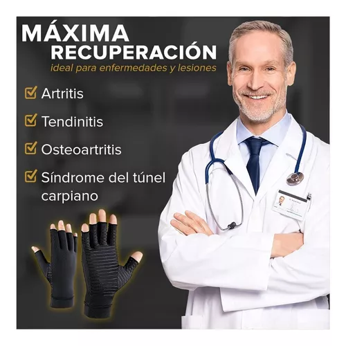 Guantes Cobre Compresión Artritis Tendinitis Túnel Carpiano