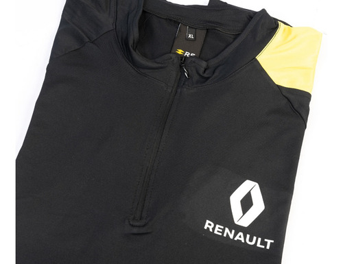 Imagen 6 de 9 de Chomba Rs Manga Amarilla T:xl Boutique Renault