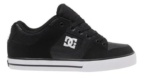 Imagen 1 de 10 de Tenis Dc Shoes Pure Black Black White Skate Hombre