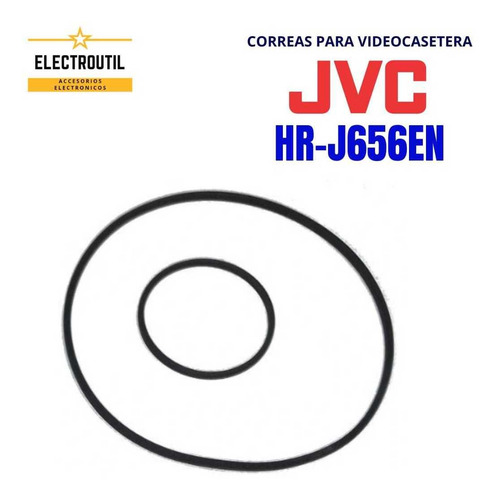 Imagen 1 de 1 de Correas Para Video Casetera Vhs Marca Jvc Hr-j656en