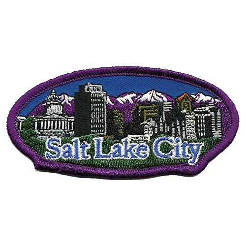 Parche Salt Lake City Utah  Slc Ut Skyline Viaje Plancha 4?