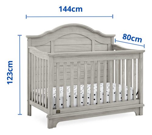 Cunas De Madera Solida Convertible 6 En 1 Asher Simmons Kids