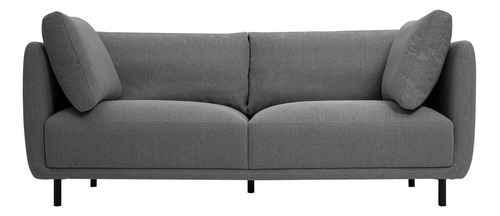 Armen Living Serenity - Sofa Moderno Con Patas De Metal Negr