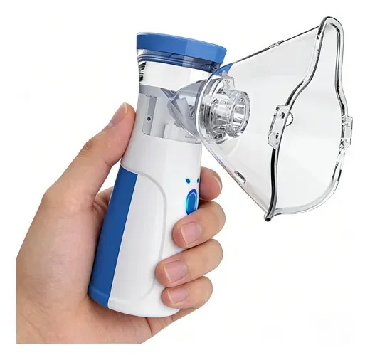 Nebulizador Ultrasónico Portátil Silencioso Con Mascarillas Y Carga