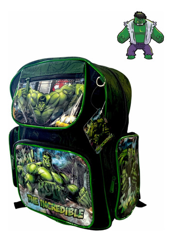 Mochila Hulk Pantera Negra Advengers Marvel Unicas Escolares