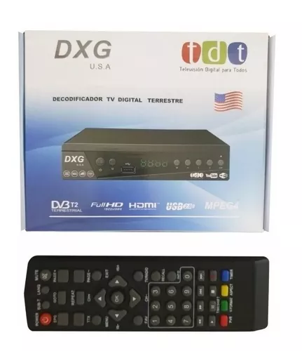 Decodificador tdt hd usb control hdmi rca digital DANKI