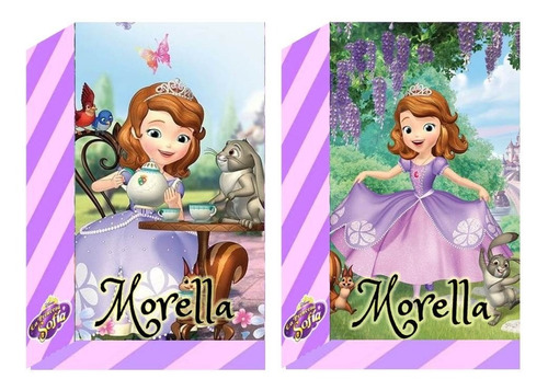 10 Bolsitas Golosineras Con Cordon Princesa Sofia Disney