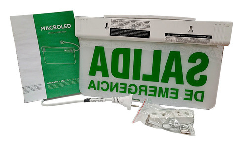 Cartel Salida Emergencia Led Luminoso Señalizacion 3hs Litio