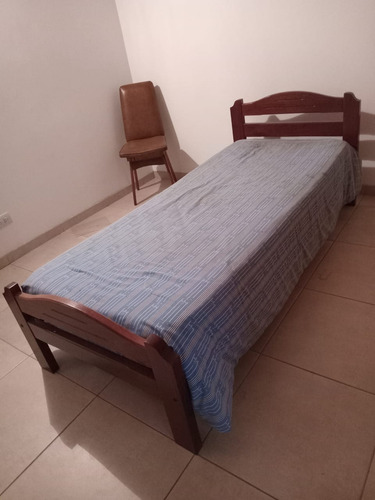 Juego De Comedor De Algarrobo Mesa De 1.60 Mts Con 6 Sillas Marrón Oscuro (Usado)